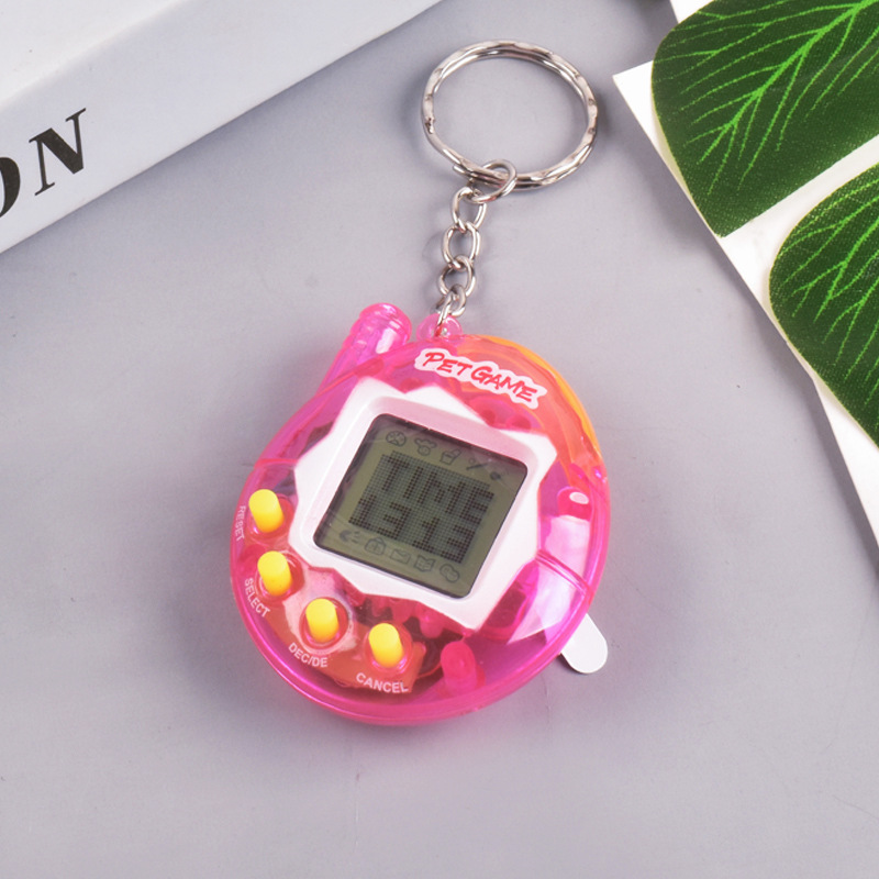 Transparent Electronic Pets Nostalgic 168 in 1 Virtual Cyber Pet Toy with Pixel Play Funny Retro Gift