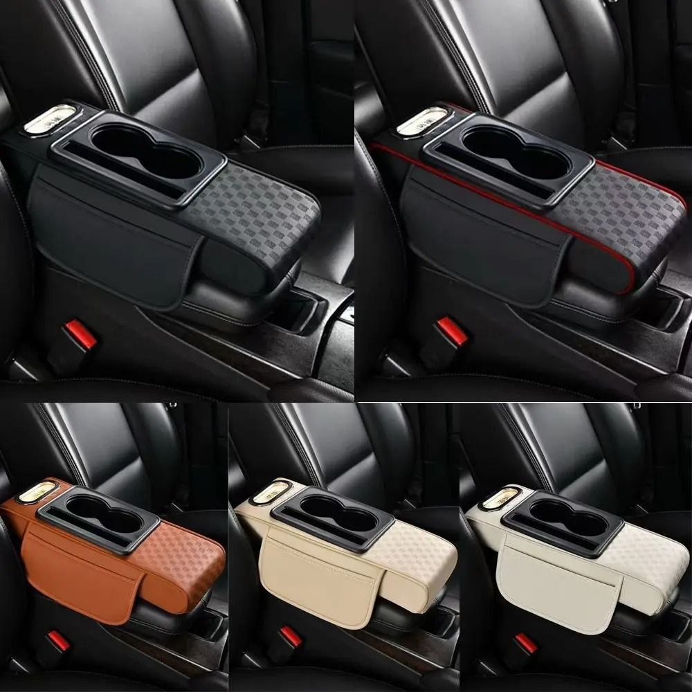 Multifunctional Armrest Cushion – PU Leather Center Console Height Increaser – High-Yield Cockpit Interaction Hub