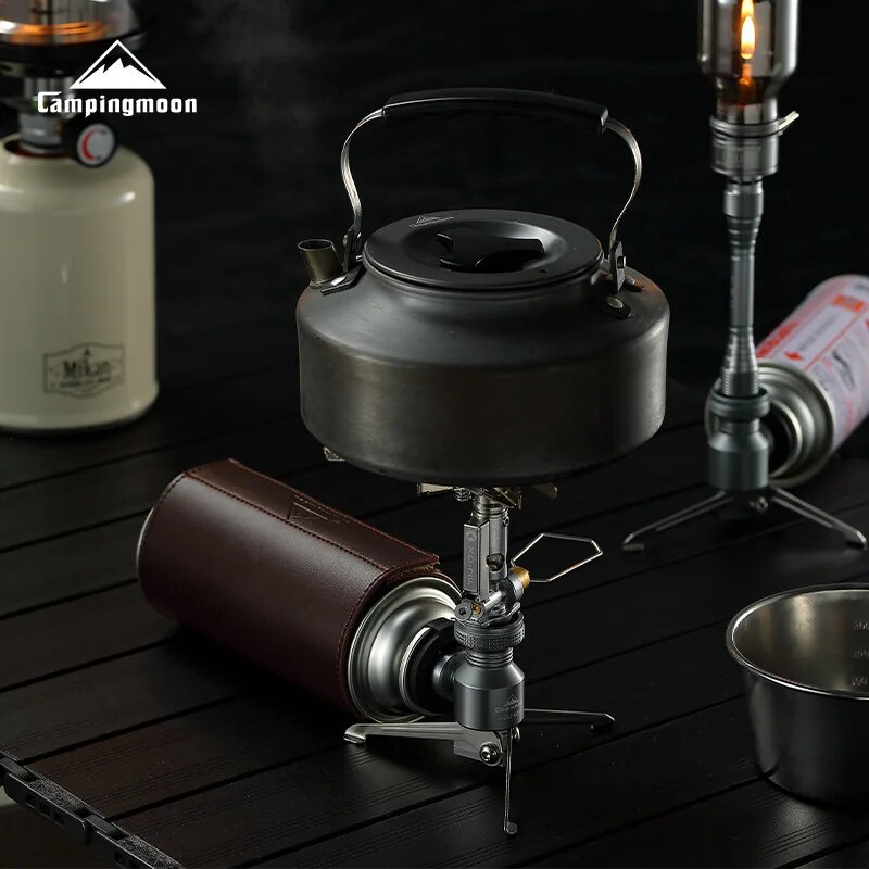 Outdoor Portable Voltage Stabilized Gas Stove, High-Power Windproof Hiking Cooker