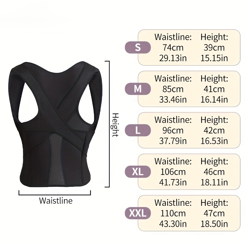 Belt Clavicle Spine Support, Adjustable Back Shoulder Posture Corrector, Upper Back Neck Brace, Reshape Your Body