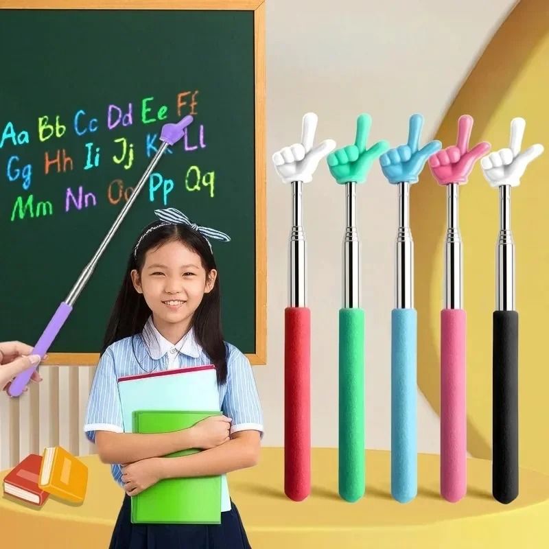 Telescopic Teaching Pointer Stainless Steel Extendable Presentation Stick