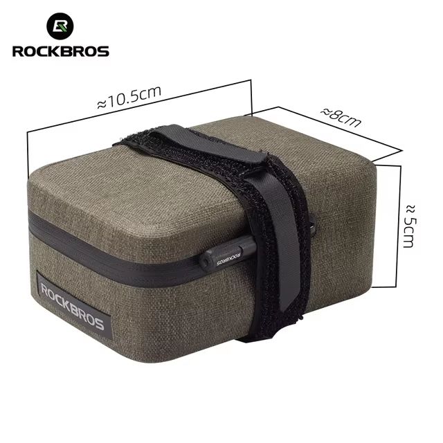 ROCKBROS 0.4L Waterproof Bike Saddle Bag Lightweight MTB and Road Tail Pouch