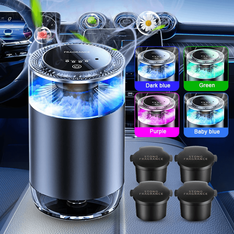Smart Car Air Freshener Rechargeable Mist Diffuser with Adjustable Levels