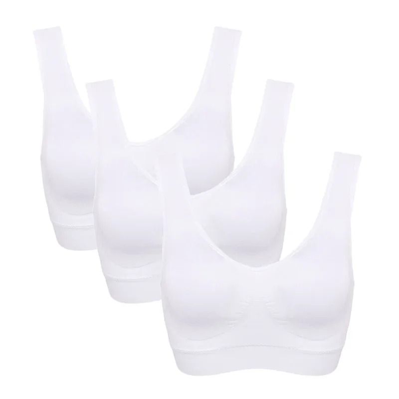 Seamless Push-Up Bra Set with Removable Pads Wireless Fitness Body Shaping Bra
