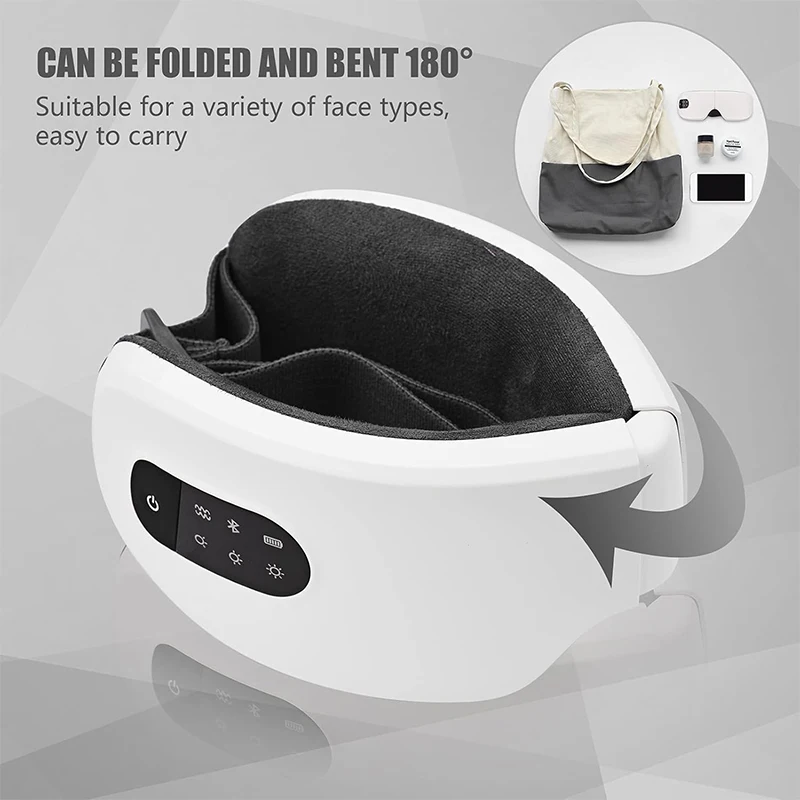4D Smart Airbag Eye Massager, Vibration, Hot Compress, Bluetooth Eye Care Instrument Glasses