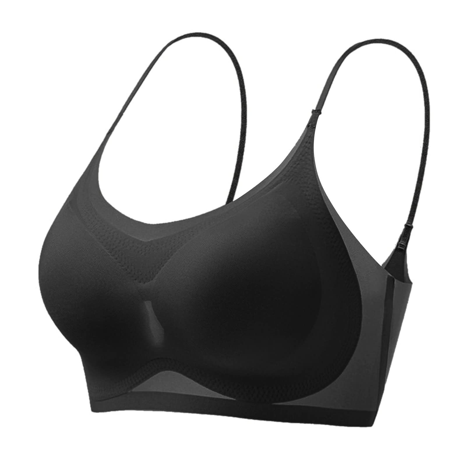 Summer Seamless Ultra-Thin Ice Silk Bra Women, Sexy Push Up Bra Intimates, Wireless Bralette Underwear Air Cooling