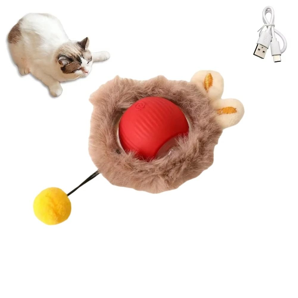 Automatic Rolling Ball Pet Toy Charging Smart Cat Dog Chase Toy