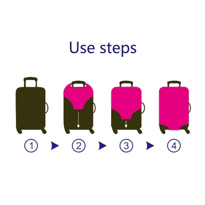 Travel Suitcase Protective Cover Stretchable Luggage Protector for 18 to 28 Inch Suitcases