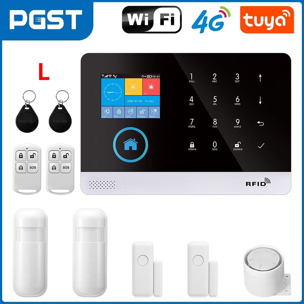 PGST 103 4G WiFi GSM Home Security Alarm System