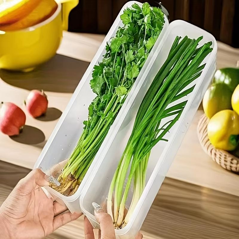 FreshKeeper Transparent Refrigerator Storage Box – Airtight Food Preservation Container
