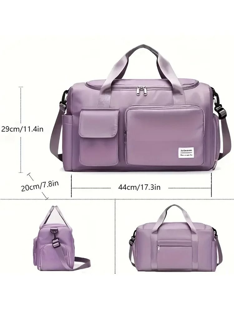 UNIXINU Carry On Travel Duffle Bag Large Capacity with Shoe Compartment