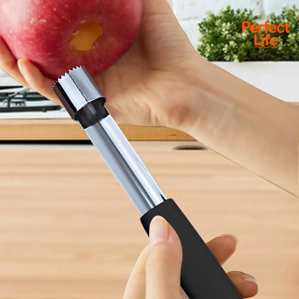 Fruit Stoner Seed Remover, Apple Corer Pitter Pear Pit Twist Tool, Easy Kitchen Gadget for Core Removal