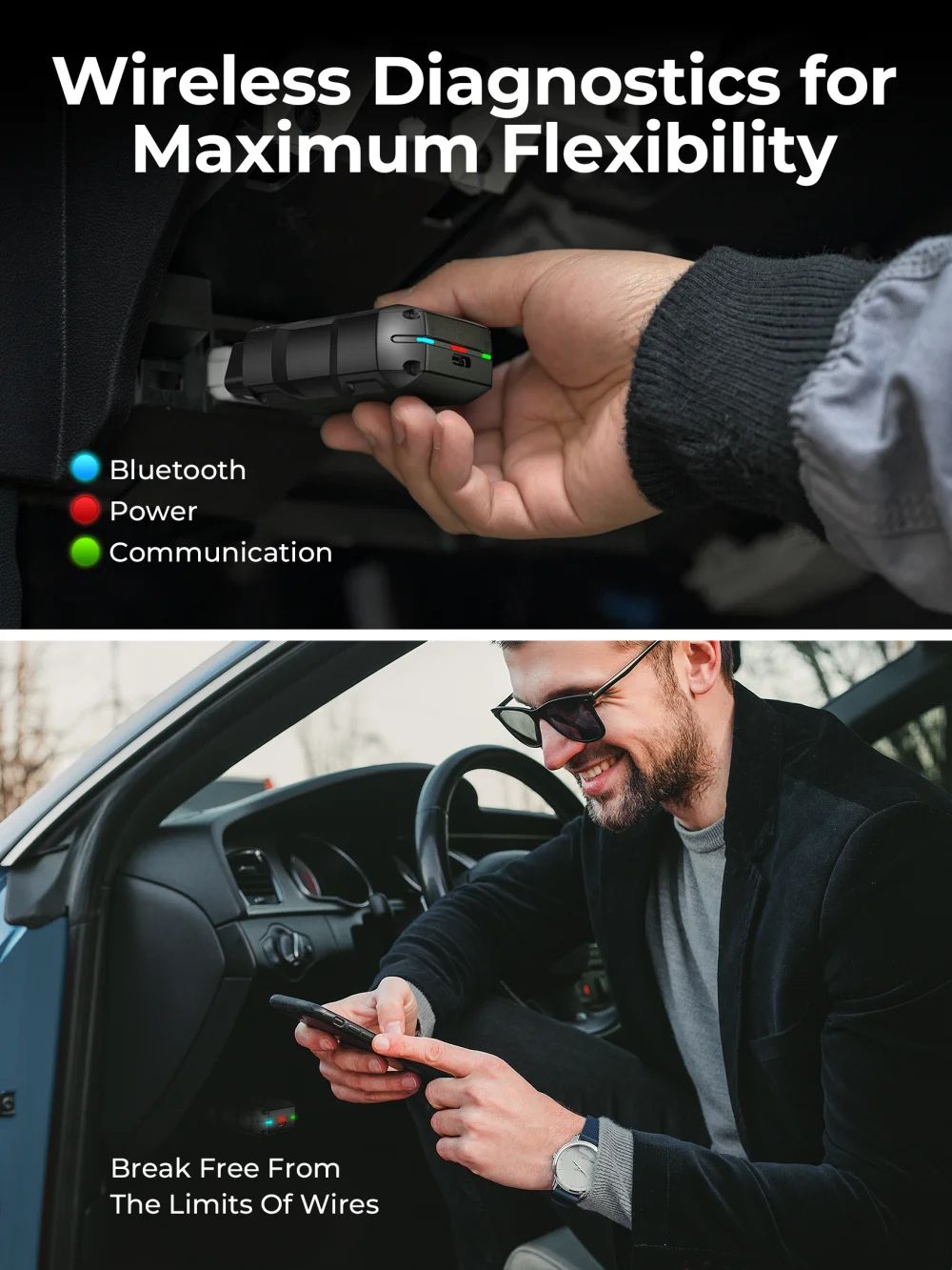 TopScan Lite Smart Diagnostic OBD2 Scanner, Bluetooth Fault Code Reader & DTC Repair Guide