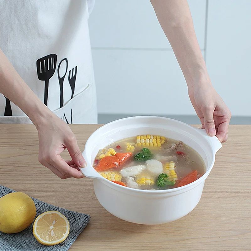 GIANXI Microwave Oven Special Box Heated Soup Pot, Steam Rice & Buns with Lid, Eco-friendly Food Grade Kitchen Tool