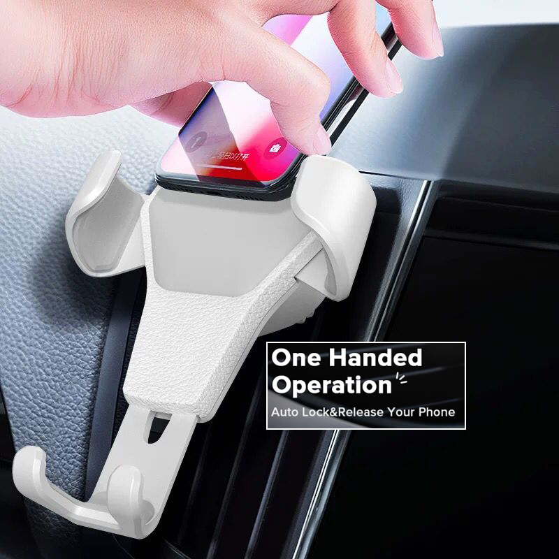 Mobile Phone Holder, Car Air Vent Clip Mount, Smartphone GPS Stand, Compatible With iPhone Xiaomi Samsung
