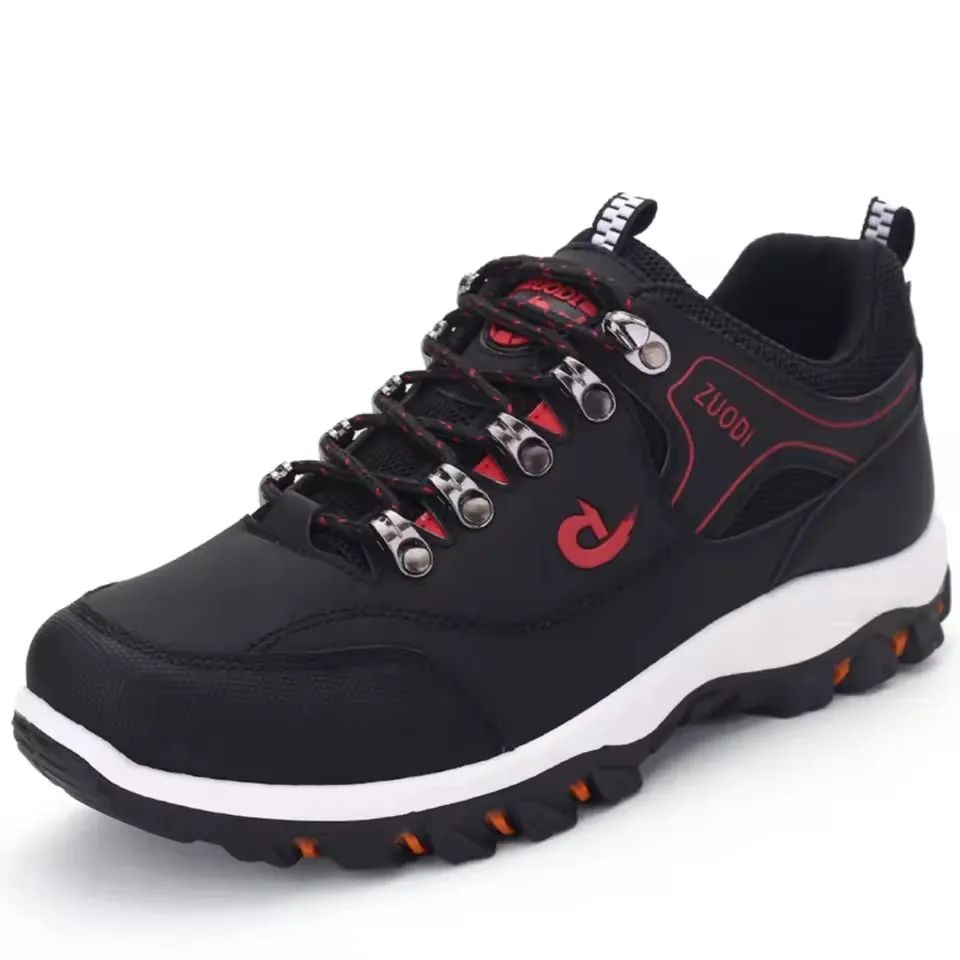 Mens Leather Casual Sneakers Lightweight Walking Shoes