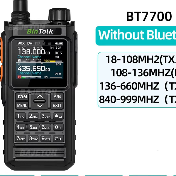 Multi-Band Walkie Talkie with Bluetooth & Noise Reduction