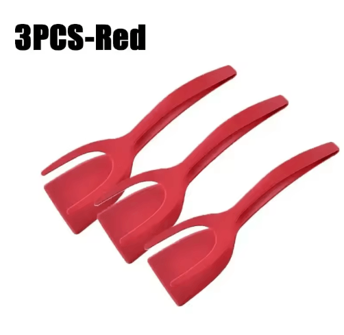 2-in-1 Egg Spatula Tongs – Pancake & Egg Flipping Tool