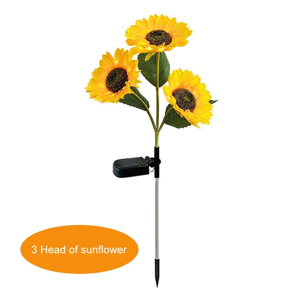 Solar Sunflower Garden String Lights