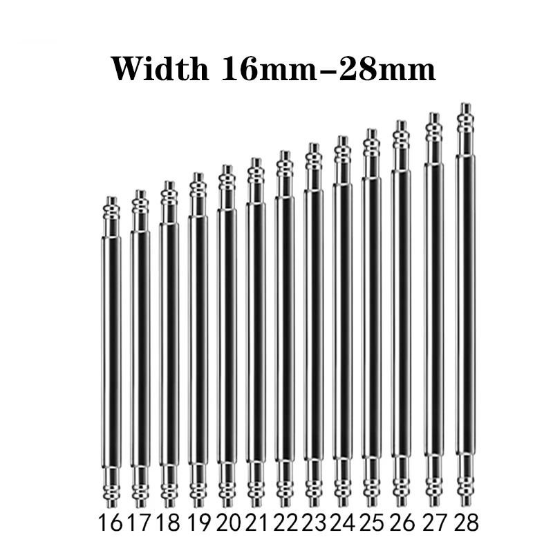 10 Piece Spring Bar Set for Watch Band Strap Links in Multiple Sizes