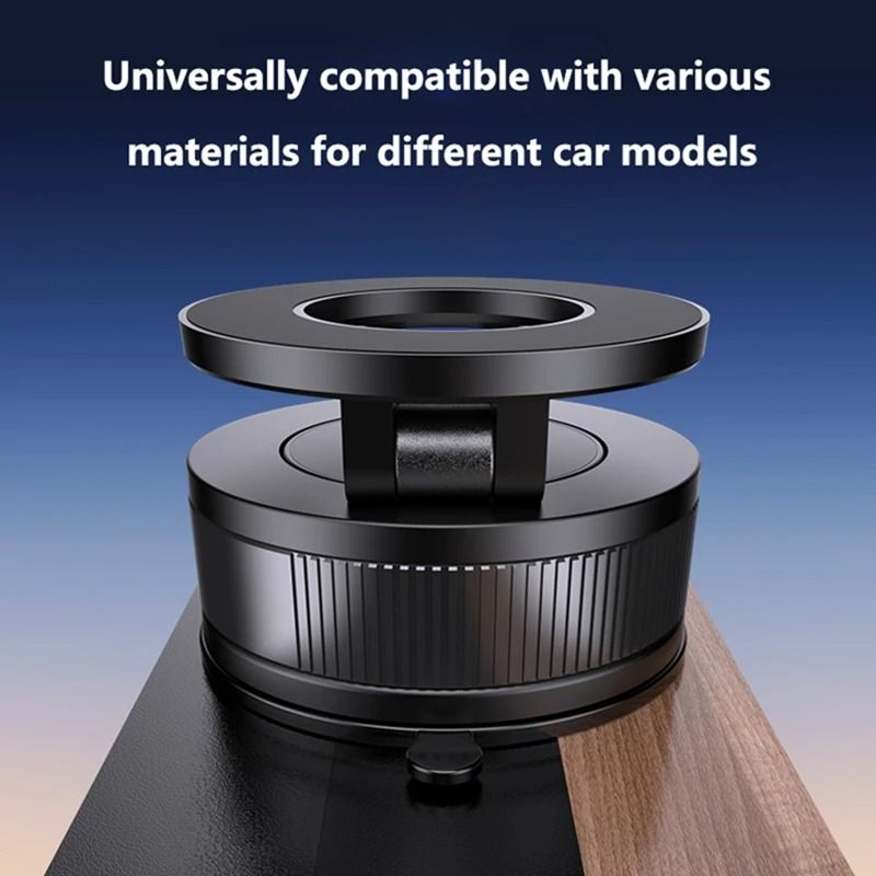 Vacuum Magnetic Car Phone Holder | 360° Adjustable Suction System | Executive Foldable Pocket-Sized Mobile Mount