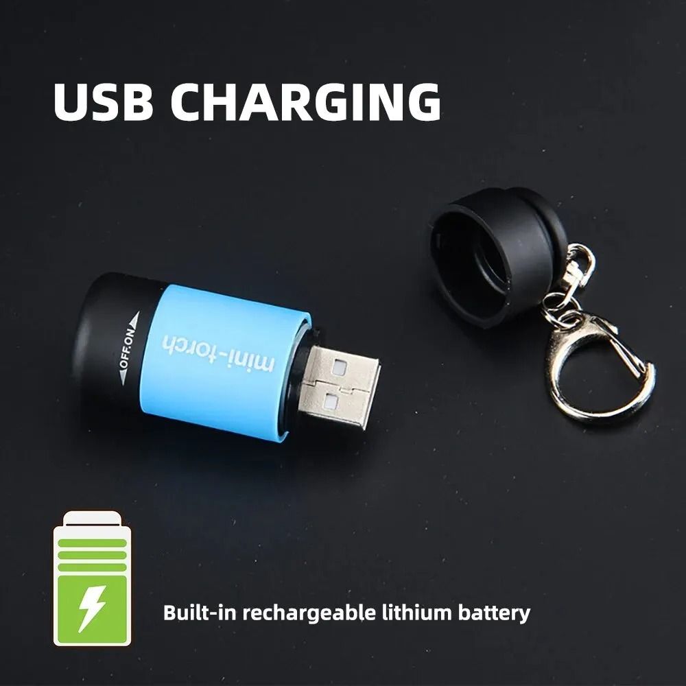 Ultralight Mini Keychain Flashlight and Finger Light