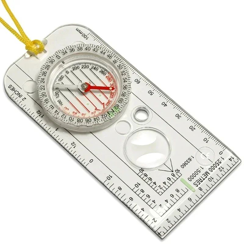Premium Outdoor Navigation Compass & Map Reading Tool - Precision Orienteering Gear