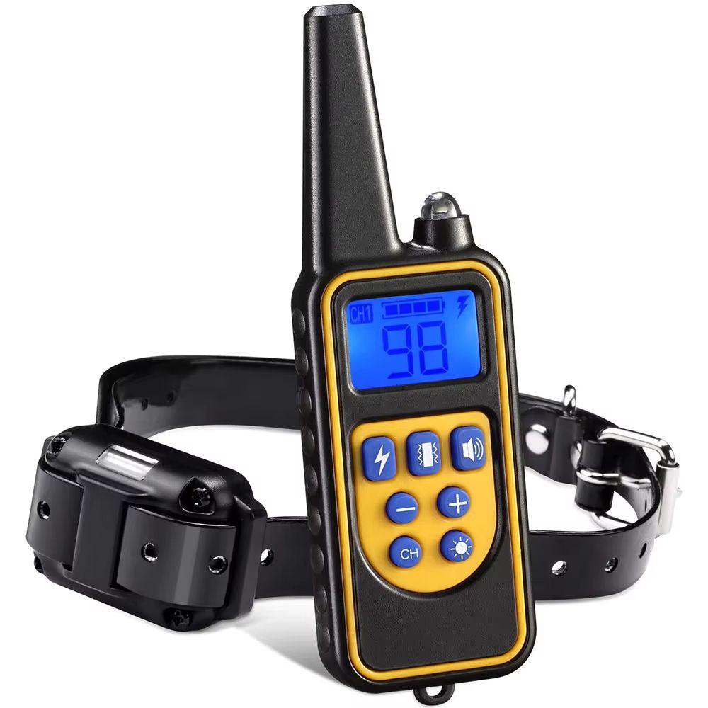 Rechargeable Dog Training Collar with Vibration, Shock, and Anti-Bark Control