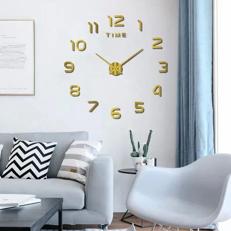 Glow in the Dark Silent Wall Clock – Modern DIY Luminous Home Decor