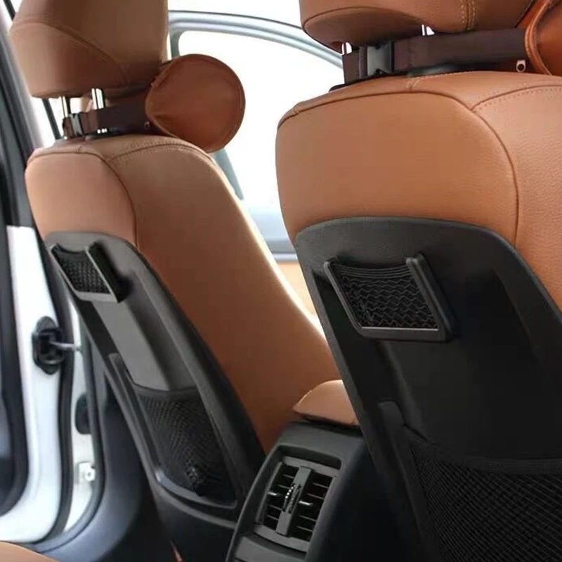 Elastic Car Seat Side Storage Bag Versatile Mesh Pocket Holder for Phones & Essentials