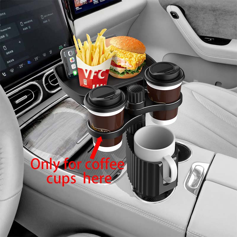 Detachable Car Cup Holder Tray, Car Cup Holder Expander Tray, Car Food Tray Table