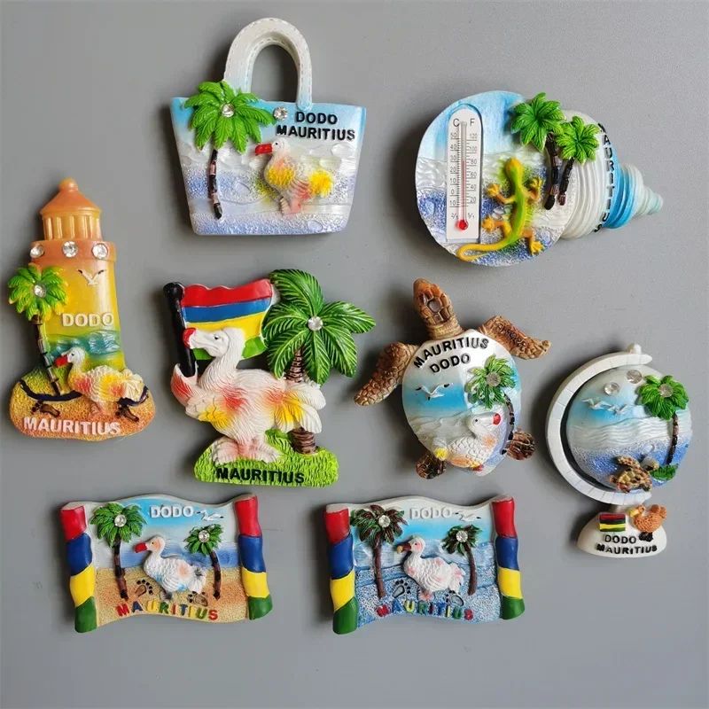 Mauritius Souvenir Fridge Magnet Travel Dodo Decor for Home and Collection