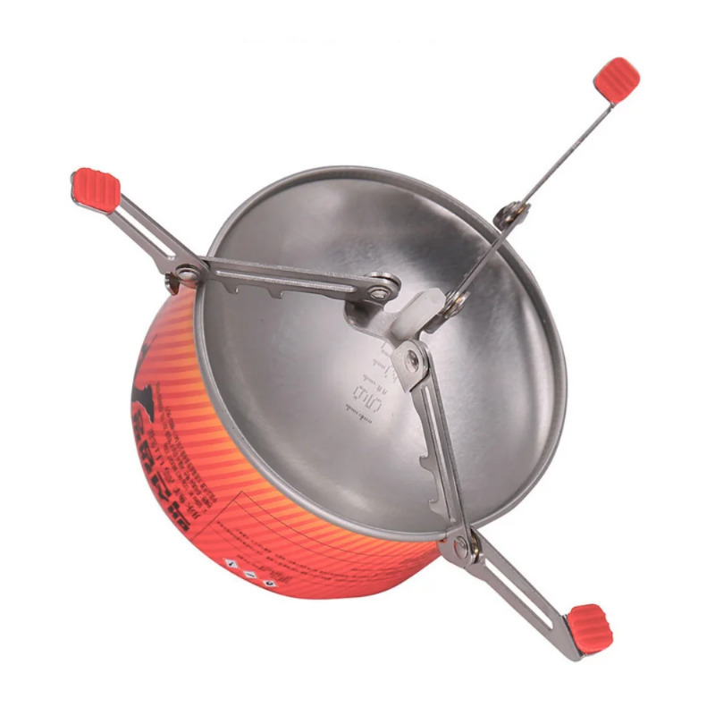 Foldable Camping Gas Canister Stand Stainless Steel Portable Stove Stabilizer for Outdoor Cooking