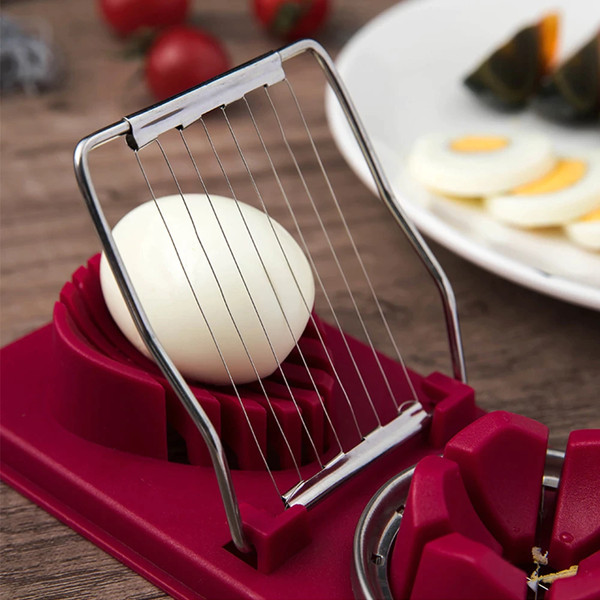2-in-1 Stainless Steel Egg Slicer & Vegetable Cutter