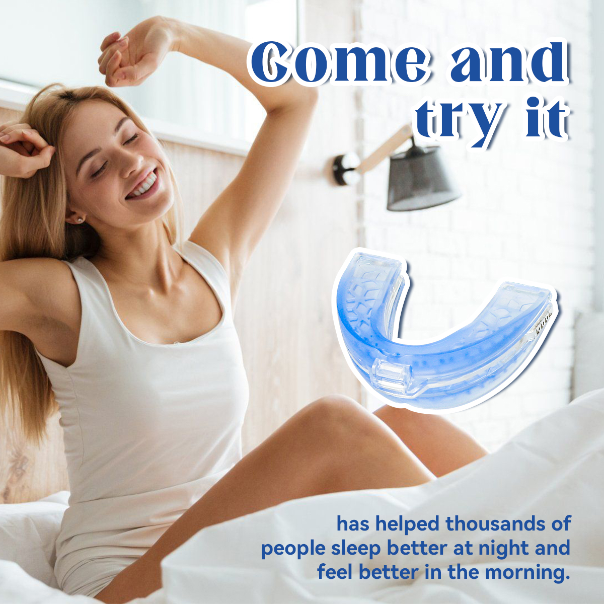 Adjustable Anti-Snoring Mouth Guard for Comfortable Sleep