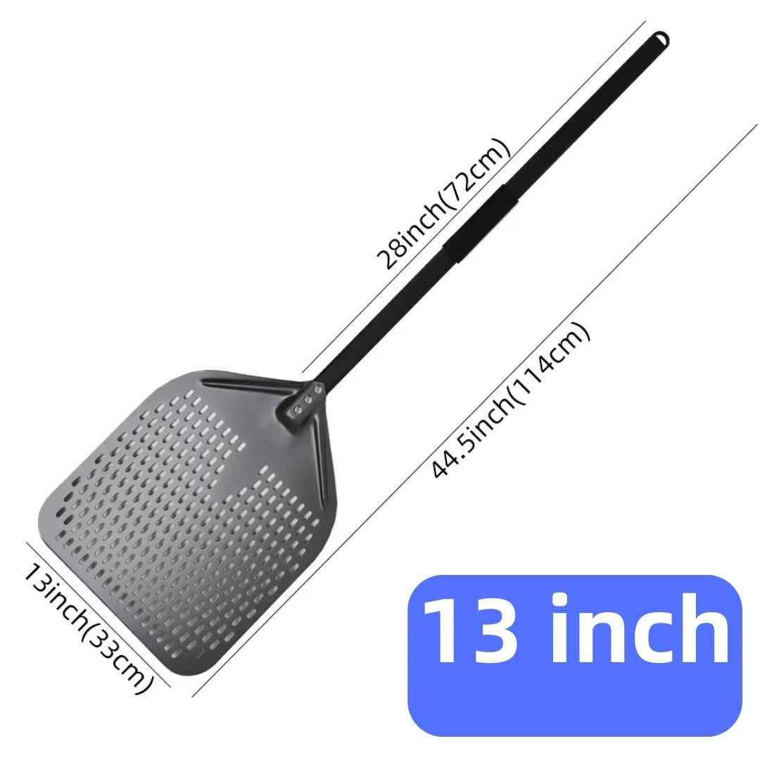 Aluminum Pizza Peel Bread Paddle with Wooden Handle