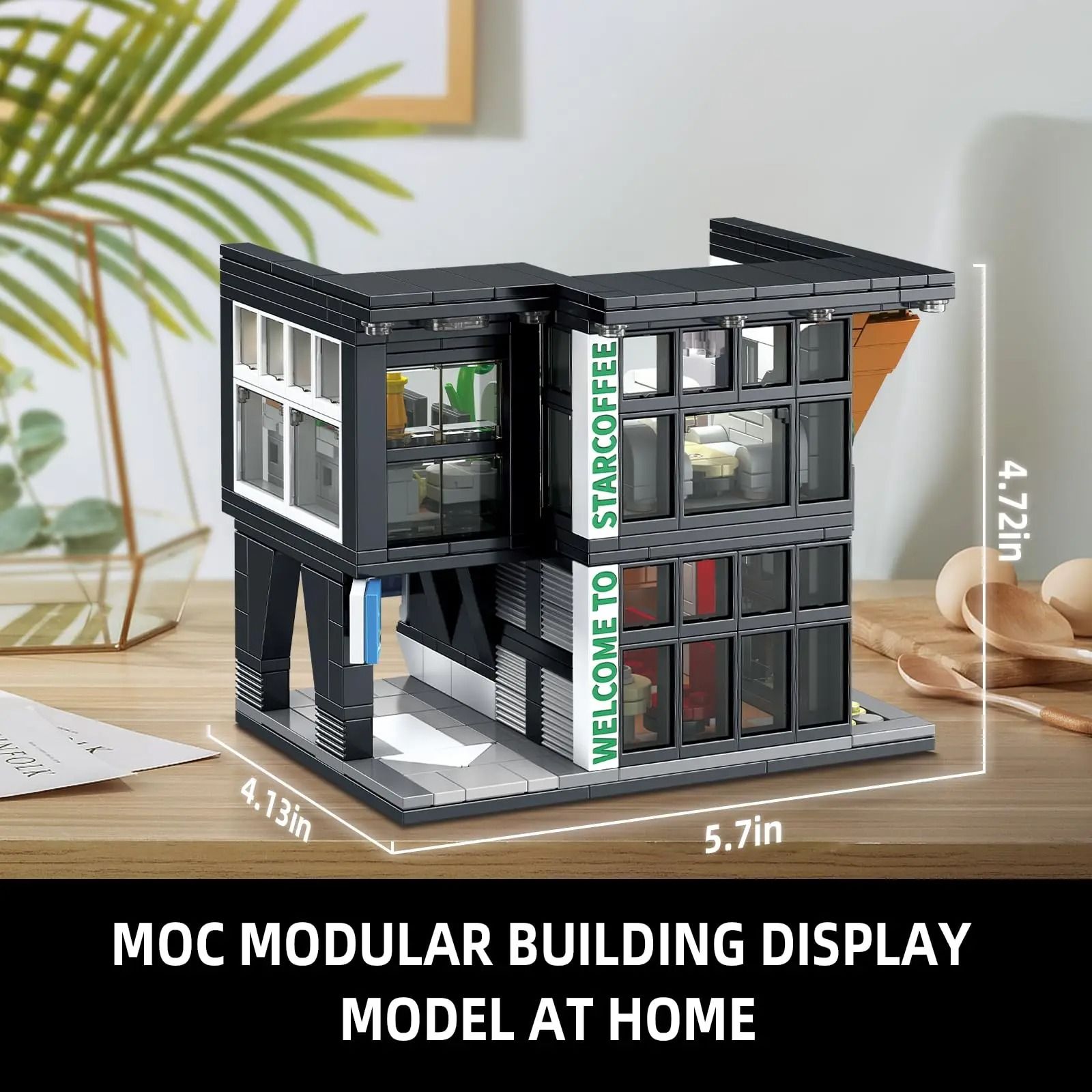 City Coffee House Building Blocks Set with Light 581 PCS
