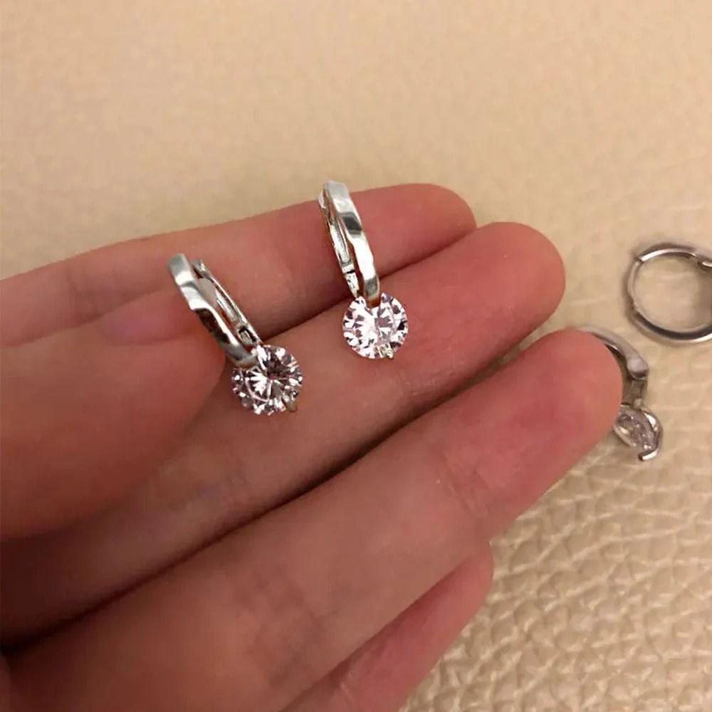 Classic Gold Tone Sparkling Stud Earrings