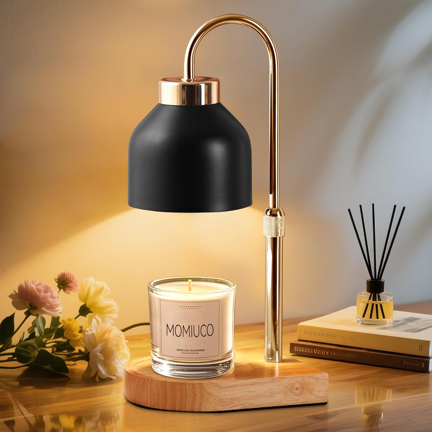 New Home Decor Gift for Women, Candle Warmer Lamp with Timer Dimmer, Adjustable Height Wax Melt Warmer