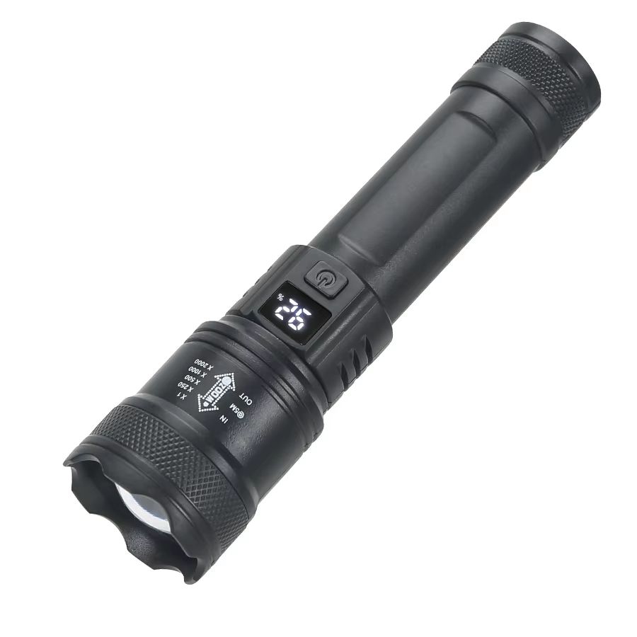 USB Rechargeable Mini COB+XPE LED Flashlight with Zoomable Beam and 3 Modes