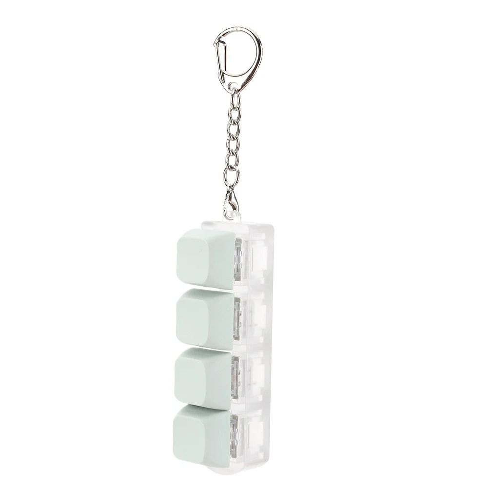 Button Keycap Fidget Keychain Toy Decompression Keyboard