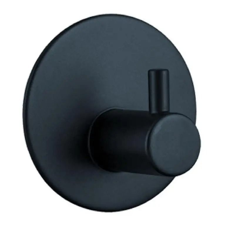 Aluminum Alloy Robe Hook Self Adhesive Rustproof Wall Coat Rack