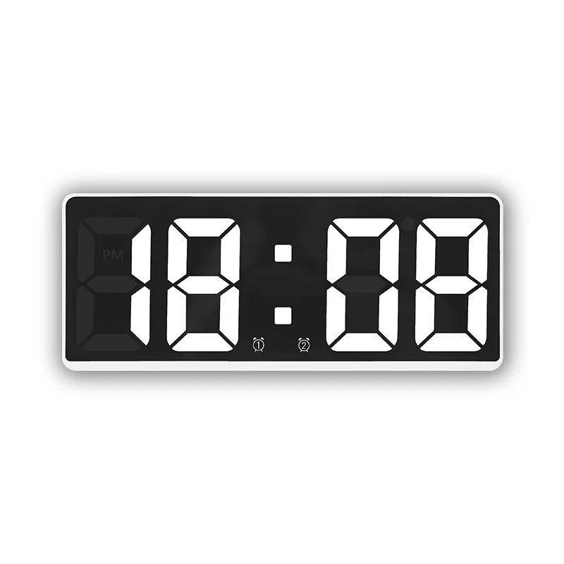 Smart Voice Control LED Digital Alarm Clock – Dual Alarm, Temperature Display, Night Mode Desk Clock