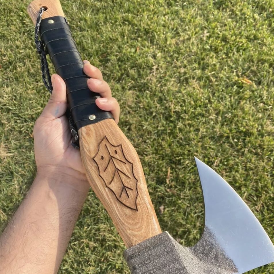 Handmade Steel Tomahawk Axe Throwing Viking Hunting Axe