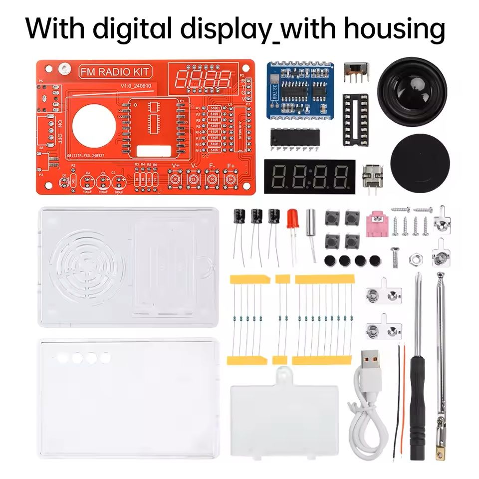 DIY RDA5807 FM Radio Electronic Kit with Digital Display