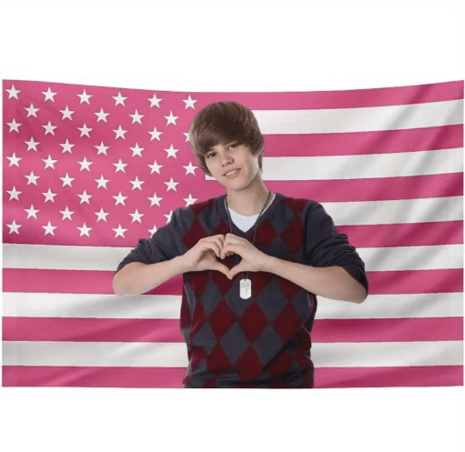 Patriotic American Flag Wall Banner Celebrity-Inspired Outdoor Festival Decor