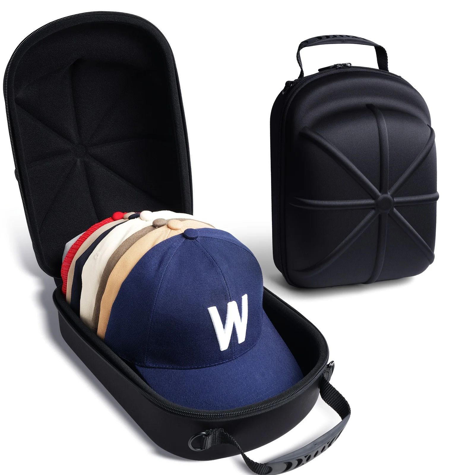 Hard Shell hat travel case – EVA baseball cap carrying case to protect, store, and display caps