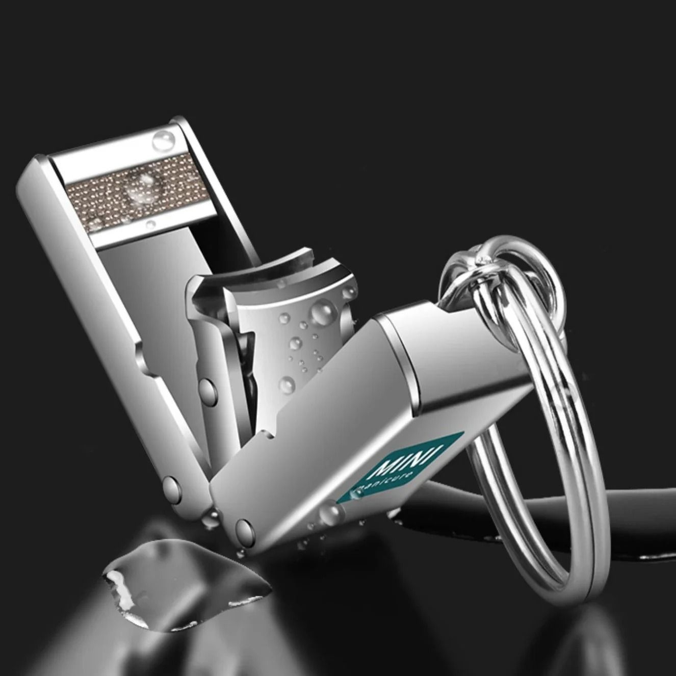 Stainless Steel Foldable Mini Nail Clipper with File Function