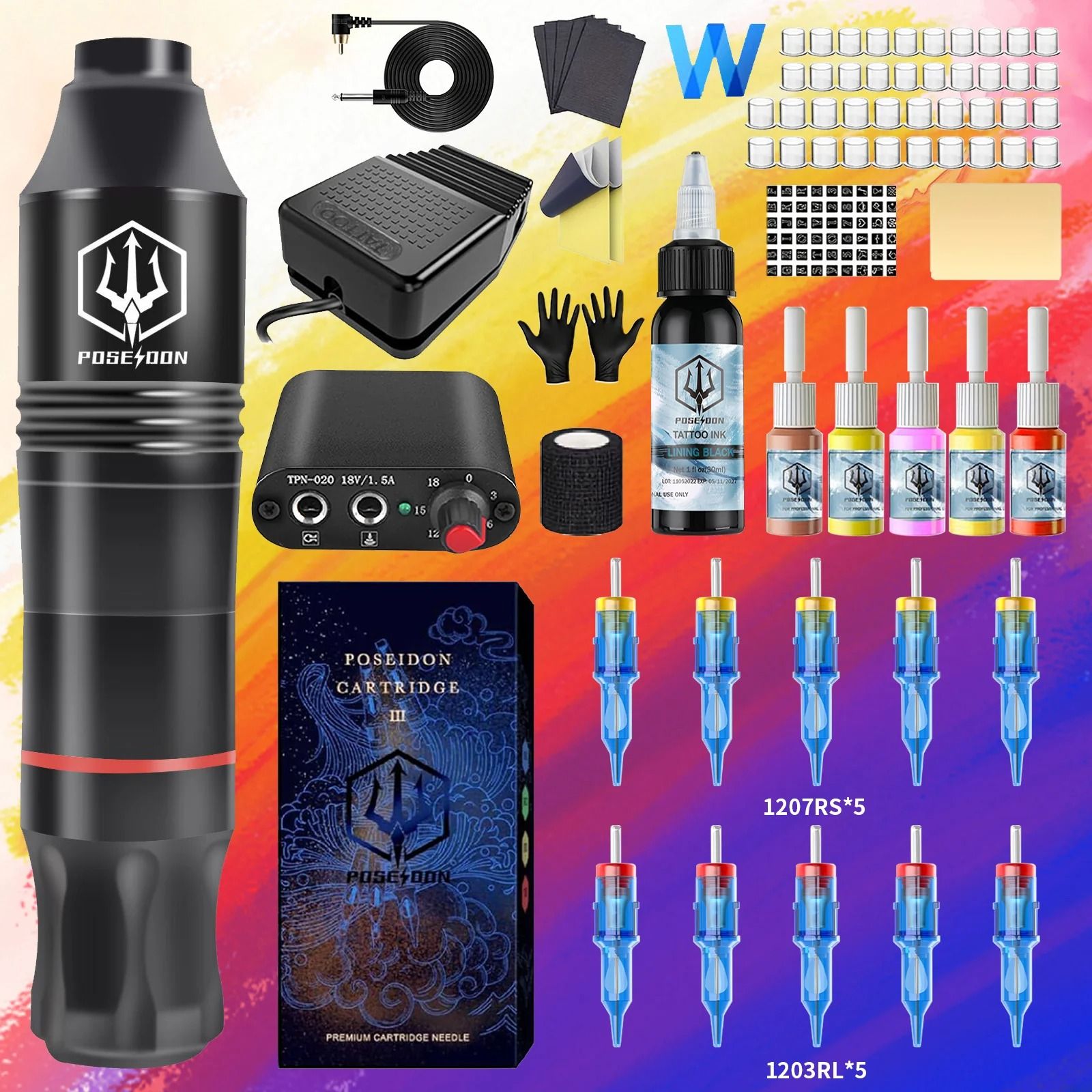 Professional Tattoo Pen Kit Permanent Makeup and Body Art