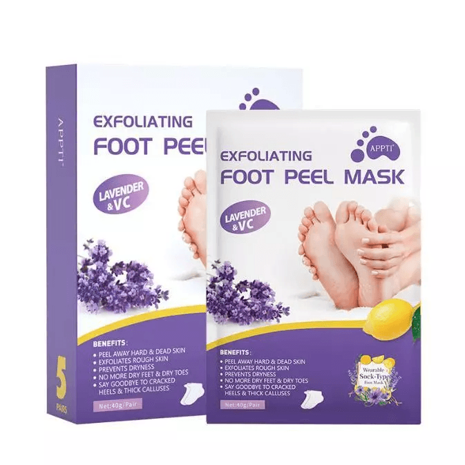 Exfoliating Foot Peel Mask for Baby Soft Feet, Callus Remover Socks to Remove Dead Skin & Cracked Heels